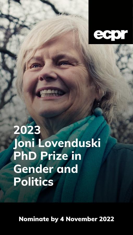 Joni Lovenduski PhD Prize in Gender and Politics 